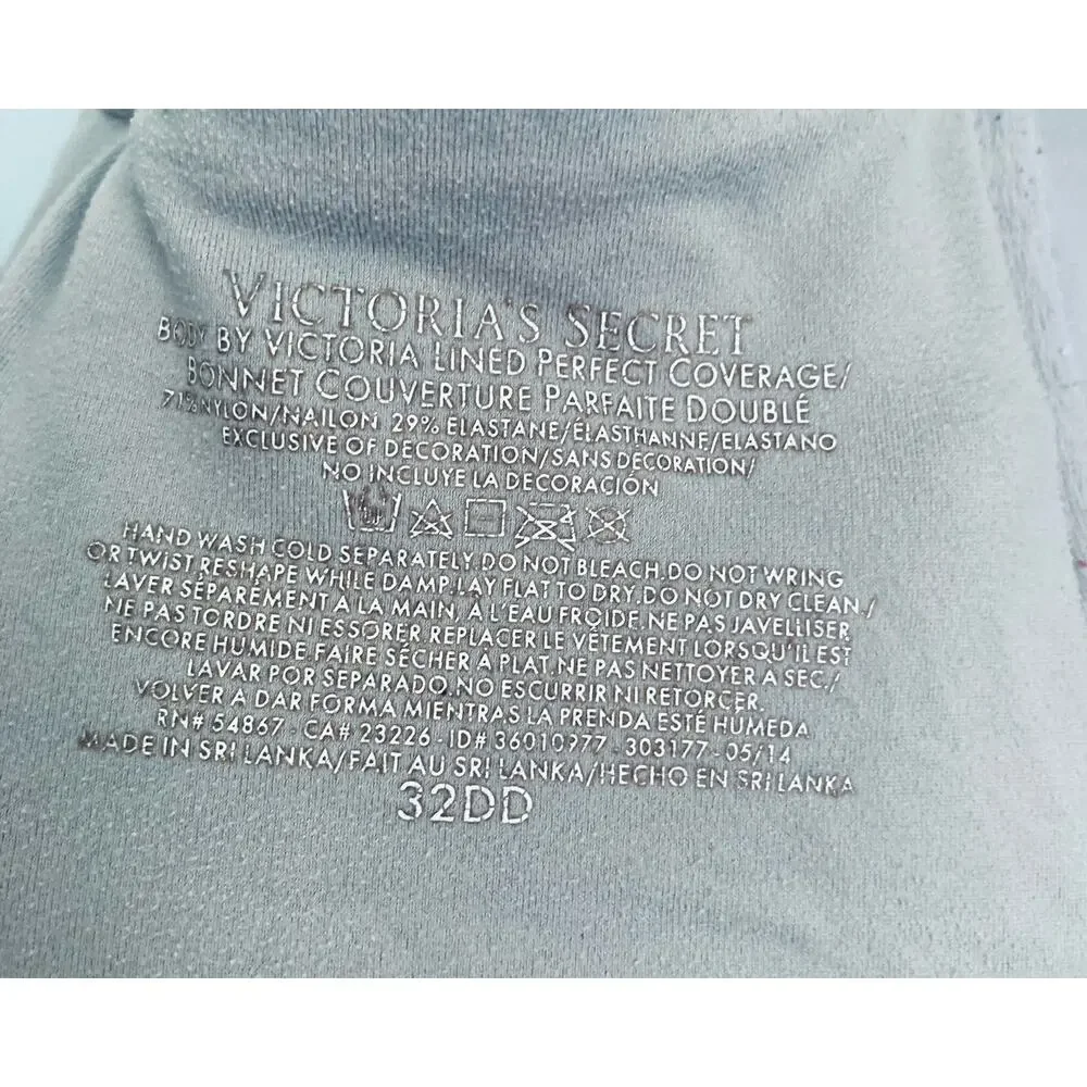 Victoria's Secret Body By Victoria Full Coverage Bra 32DD Gray - Picture 6 of 8